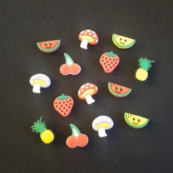 Fruit Strawberry Shoe Charms Shoe Buttons Crocs Accessories Cake Toppers